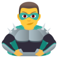 man supervillain on platform JoyPixels