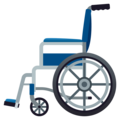 manual wheelchair on platform JoyPixels