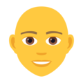 person: bald on platform JoyPixels
