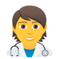 health worker on platform JoyPixels