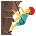 man climbing on platform JoyPixels