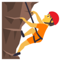 person climbing on platform JoyPixels
