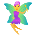woman fairy on platform JoyPixels