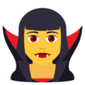 woman vampire on platform JoyPixels