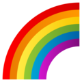 rainbow on platform JoyPixels