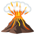 volcano on platform JoyPixels