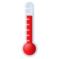 thermometer on platform JoyPixels