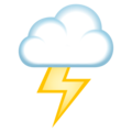 lightning on platform JoyPixels