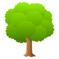 deciduous tree on platform JoyPixels