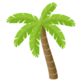 palm tree on platform JoyPixels