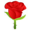 rose on platform JoyPixels