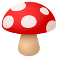 mushroom on platform JoyPixels
