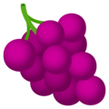grapes on platform JoyPixels