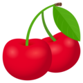 cherries on platform JoyPixels