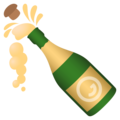 champagne on platform JoyPixels