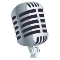studio microphone on platform JoyPixels