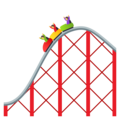 roller coaster on platform JoyPixels