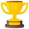 trophy on platform JoyPixels
