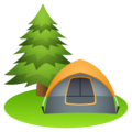 camping on platform JoyPixels