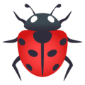 ladybug on platform JoyPixels