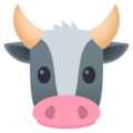 cow face on platform JoyPixels