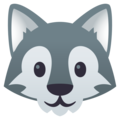 wolf on platform JoyPixels