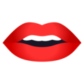 lips on platform JoyPixels