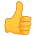 thumbs up on platform JoyPixels