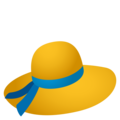 womans hat on platform JoyPixels