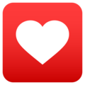 heart decoration on platform JoyPixels