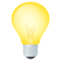 bulb on platform JoyPixels