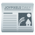 newspaper on platform JoyPixels