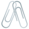 linked paperclips on platform JoyPixels