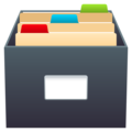 card file box on platform JoyPixels