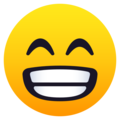 grin on platform JoyPixels