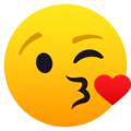 kissing heart on platform JoyPixels