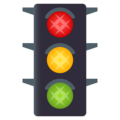 vertical traffic light on platform JoyPixels
