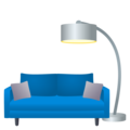 couch and lamp on platform JoyPixels