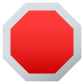 octagonal sign on platform JoyPixels