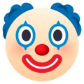 clown face on platform JoyPixels