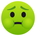nauseated face on platform JoyPixels