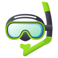 diving mask on platform JoyPixels