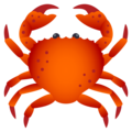 crab on platform JoyPixels