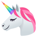 unicorn face on platform JoyPixels