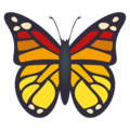 butterfly on platform JoyPixels