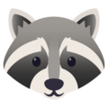 raccoon on platform JoyPixels