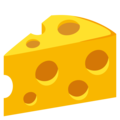 cheese wedge on platform JoyPixels