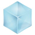ice cube on platform JoyPixels