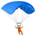 parachute on platform JoyPixels