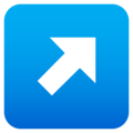 up-right arrow on platform JoyPixels